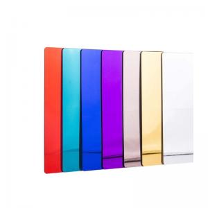 China Plastic Mirror Acrylic Sheet Mirror Plexiglass 4x8 Gold For Wedding Invitations wholesale