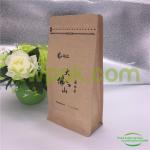 Custom Printed Foil Food Grade Brown Paper Bags With Valve Customized Color