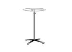 Chrome Steel Hanging Retail Store Garment Racks On Wheels Adjustable Height