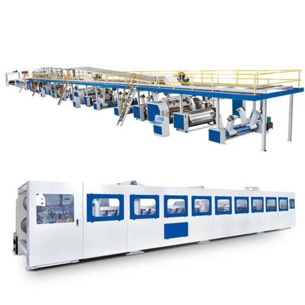 4500 KG Capacity Single Corrugated Cardboard Production Line with Boil/Slitter