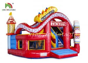 China Happy World Inflatable Amusement Park Durable PVC Combo Playground For Toddler on sale