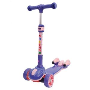 China OEM Kids Rocket Kick Scooter With Sprayer Water Design Purple And Pink Color wholesale