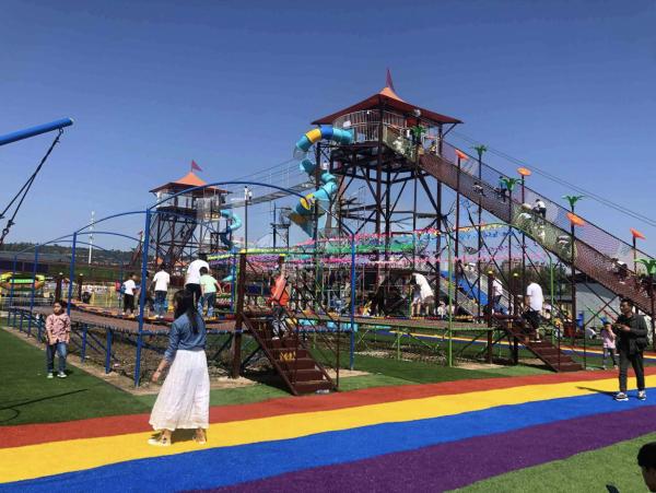 Premium Climbing Slide Sky Trail Equipment Elevate Outdoor Play Scenic Area