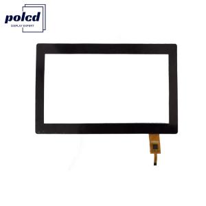 China 7 Inch Multi Touch Custom Capacitive Touch Panel Anti Blue Light Glass Waterproof Polcd wholesale