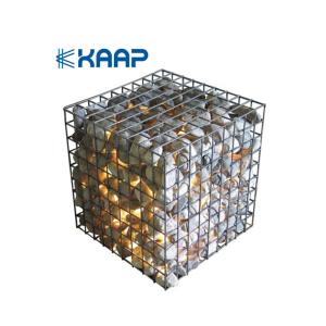 China Hot Dip Galvanized 5x5cm Welded Mesh Gabion 1x1x0.5m wholesale