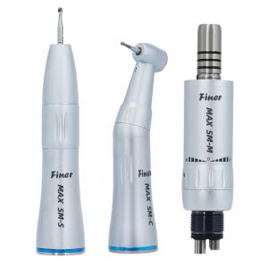 China Dental Inner Water Spray Low Speed Handpiece Kit Contra Angle Straight Handpiece Air Motor wholesale