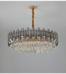 Modern chandelier for living room round bedroom Smoky grey postmodern chandelier