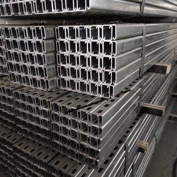 Durable Hot Dipped Galvanized Strut Channel For Electrical Cable Tray Support