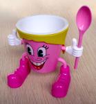 CE SGS Plastic Ice Cream Bowls food grade PS PP Non toxic PVC