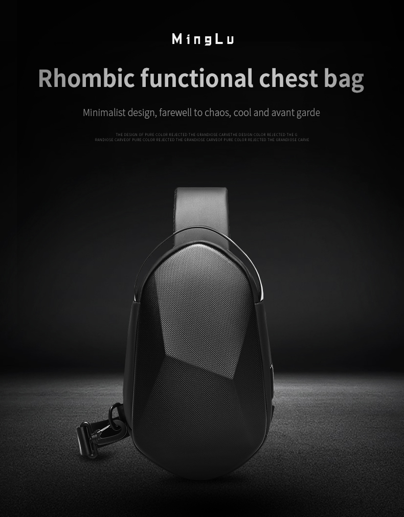 Factory hot custom fashion chest crossbody bag waterproof anti theft shoulder sling bag men sling bag