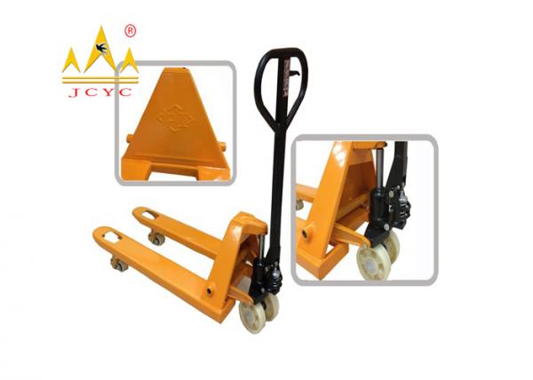 Yellow Color 1000kg to 3000kg Pneumatic Hand Pallet Truck Pneumatic Manual Pallet Truck
