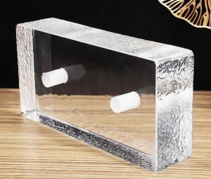 China Solid Glass Block Bricks Crystal Ultra Clear Fused Wall Decorative on sale