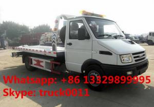 2020s IVECO 4*2 LHD 3tons wrecker tow truck for sale, factory sale best price IVECO brand diesel  flatbed towing truck
