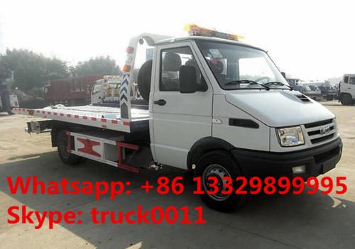 Quality 2020s IVECO 4*2 LHD 3tons wrecker tow truck for sale, factory sale best price IVECO brand diesel  flatbed towing truck for sale