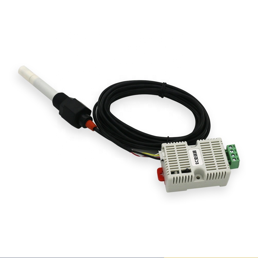 Hydroponics Aquaculture Water Monitoring EC Sensor 12V 24V Module 4-20ma RS485 Modbus