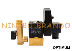 China Jorc Type Timer Auto Drain Solenoid Valve For Air Compressor 220V wholesale