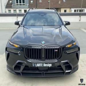 China BMW X7 Carbon fiber Body Kit X7 LD style carbon fiber front lip diffuser Spoiler hood wheel arch wholesale