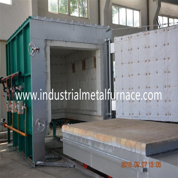 2000 X 1000 X 1000mm Natural Gas Customized Car Bottom Furnace Bogie Hearth