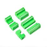 300V Rated Voltage Oem Odm Cable Crimping Copper Round Wire Green PCB Terminal