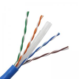 China LSZH Armoured Ethernet Cable Cat6 2x4p 23awg Unshielded UTP Solid PVC wholesale