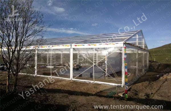 Quality Wind Resistant Transparent Fabric clear event tent Canopy Structure for sale