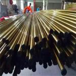 Gold Rose Gold Stainless Steel Pipe Tube Hairline Finish 201 304 316 For