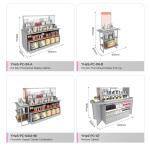 Skincare Store Promotion Display Rack Multi-layer Wooden Beauty Store Stand With