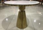 Anti Permeation 80cm Stainless Steel Marble Coffee Table