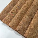 Multi Purpose Thin Cork Sheet , Pvc Leather Fabric Abrasion Resistant