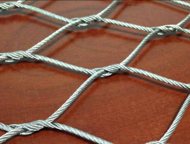 30cm*30cm Steel Mesh Panels 1.5m Wire Rope Net Fence High Strength