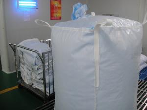 China Flexible 4-panel Industrial Bulk bags , Food grade packaging 1 ton Jumbo bag wholesale