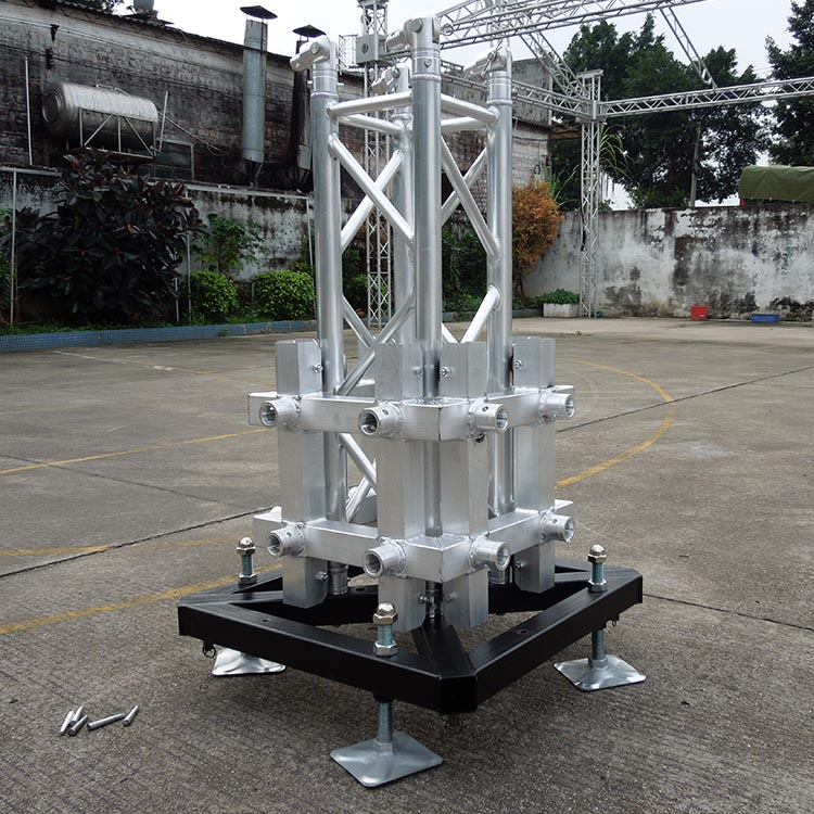 Customized F34 Aluminum Square Truss Segment with 15-18 Degree Hardness and OEM Main Tube