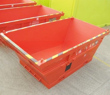 3789mm Length 6.5 CBM DNV Standard Steel Offshore Waste Skip Onshore Rubbish Container Transportation for Waste Disposal