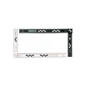 China P127 30x15 cm two-sided black and white folding angle photographic evidence scale wholesale