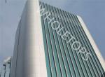 Non Flammable 1.5MM-8.0MM Exterior Aluminum Curtain Wall Panels Anti Static