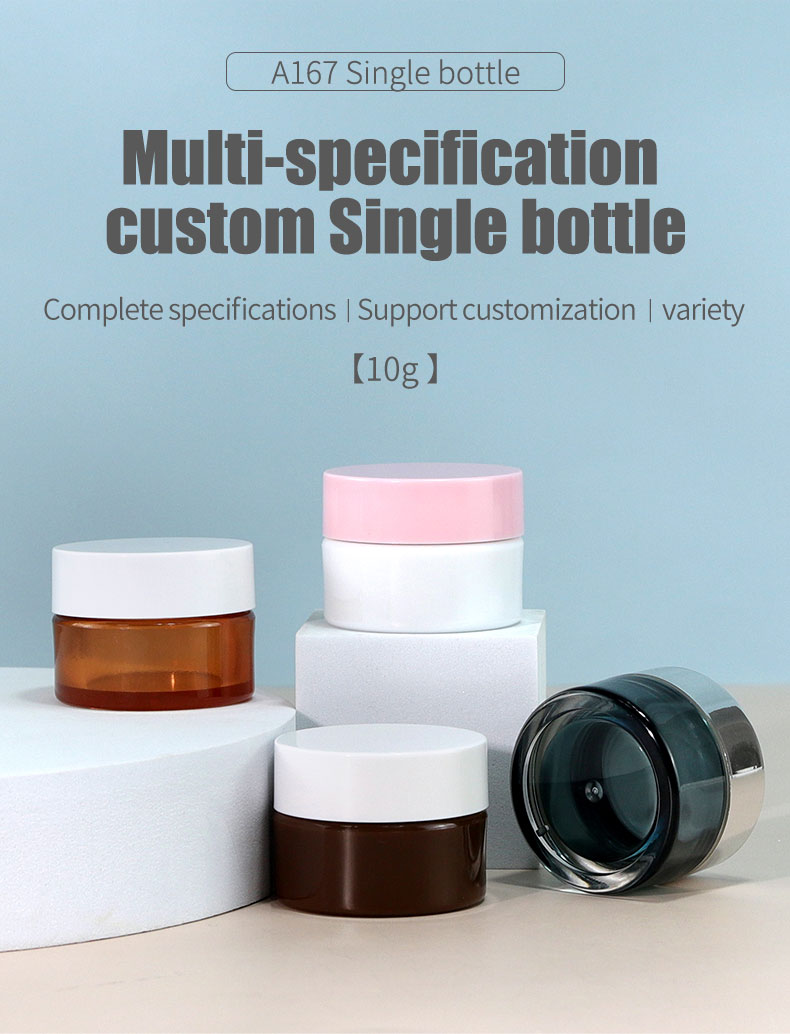 Logo Printing Customized Acrylic Cosmetic Pump Bottles for in Skin Care Cream 50g and 100ml Luxury Skincare Packaging Set