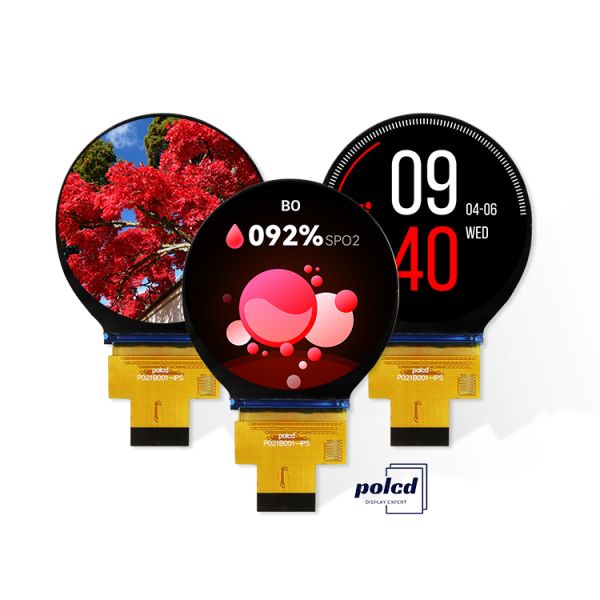Polcd 2.1" Circular TFT Panel Module 480x480 Mipi Interface Colorful 2.1 Inch Round LCD Display Screen