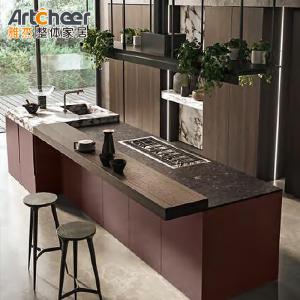 China Stylish Kitchen Cabinet Furniture Set with Pull Down Basket and MDF Doors wholesale