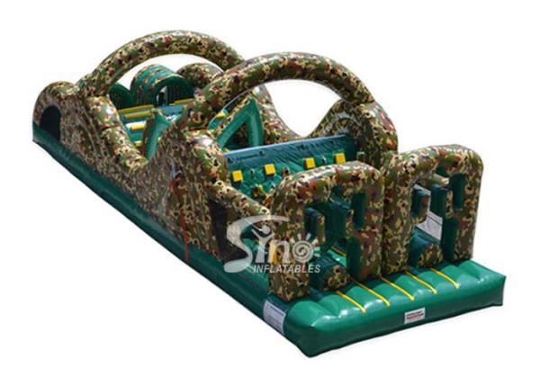 Outdoor military boot camp inflatable obstacle course for young children from