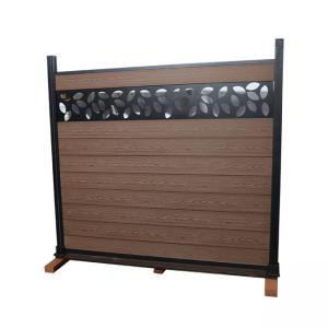 China Wood Plastic Composite Wpc Fence Panel Home Garden Outdoor Moisture Proof wholesale