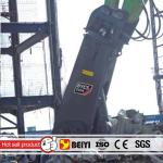 BEIYI BYCS 200RT hydraulic scrap shear used in 20-30t Excavator mobile steel