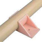 Beige JY-A009 ABS Pipe Clamp Plastic Tube Connectors 3mm Thickness