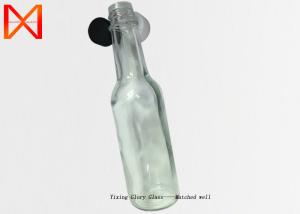 China Smooth Touch Bulk Sauce Bottles , Glass Woozy Bottles Long Durability Anti Skid wholesale