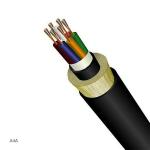 Outdoor ADSS Fiber Optic Cable 24 Core SM G652D span 50 double jacket low loss
