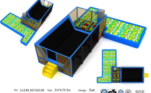 46M2 Attractive Trampoline Kids Indoor Trampoline Park/ Indoor Trampoline Center