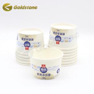 China Glossy Lamination Ice Cream Containers Leak Resistant Sustainable Paper Cups wholesale