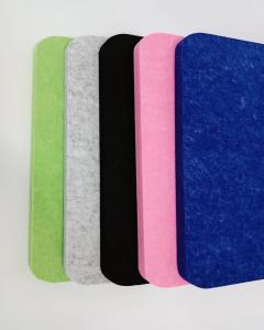 China 9mm High Density Arc Angle PET Acoustic Panel Wall And Ceiling Soundproof Board wholesale