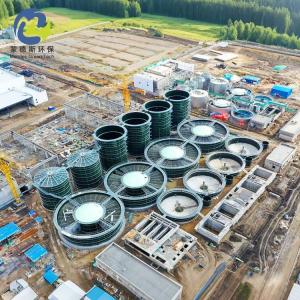 China 3mm~18mm Panel Thick Glass Lined Bolted Steel Tanks for Industrial Wastewater Storage wholesale