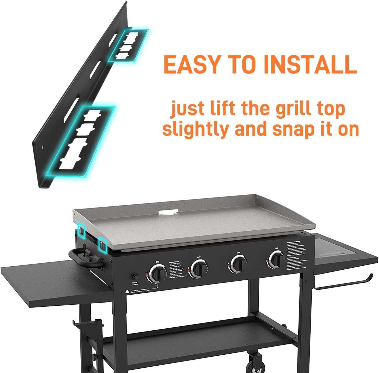 Wind Guards for Blackstone 36"/28"/22"/17" Griddle Blackstone Accessories Kit for Flat Top Gas Grill, Wind Blocker