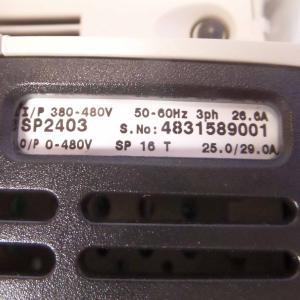 China Emerson SP2403 3 PHASE 380/480 VAC 20 HP NORMAL DUTY 29 AMP IP 20 RATING 50/60 HZ OPEN LOOP VECTOR CTRL. wholesale